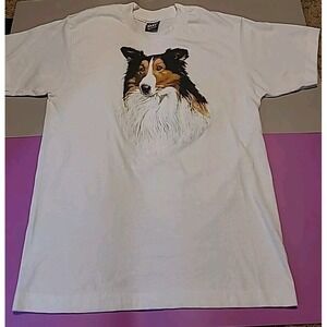 Rare Vintage Lassie Dog Single Stitch Fruit Of The Loom T-shirt  Size Medium...